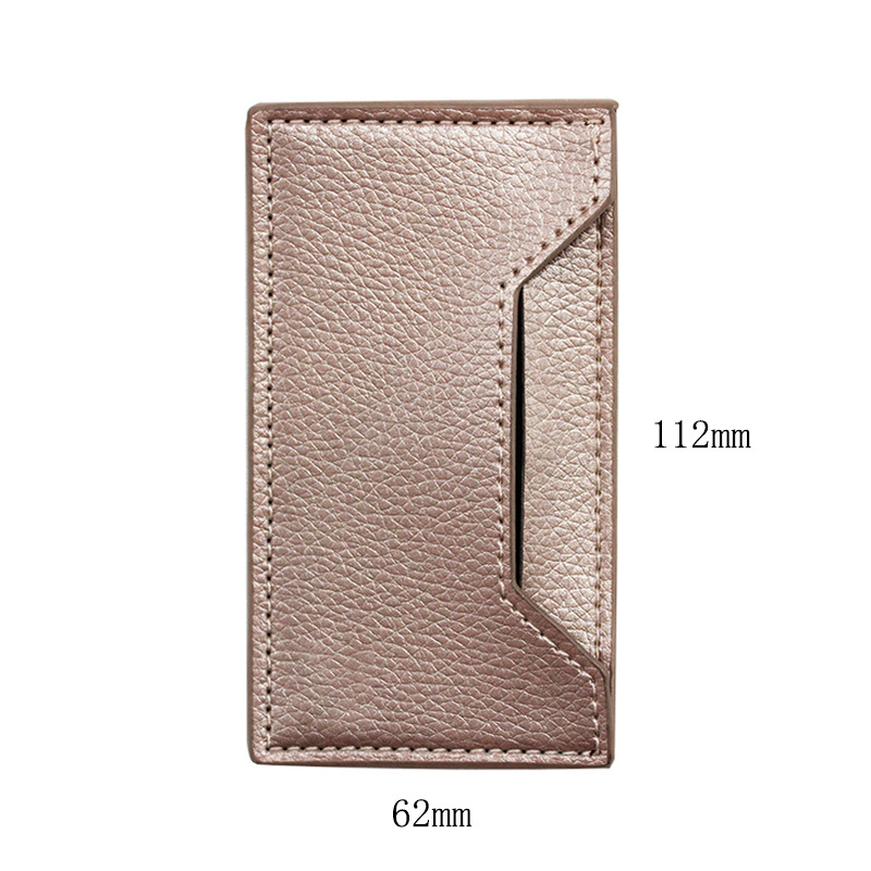 優雅實用之選 仿皮革車線皮革款手機背貼卡套